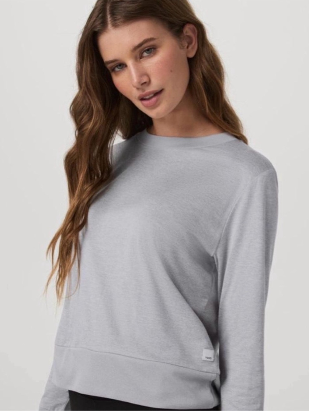 Vuori Daydream Crew Long Sleeve - Light Heather Grey - Size XL (Approx) - NWOT
